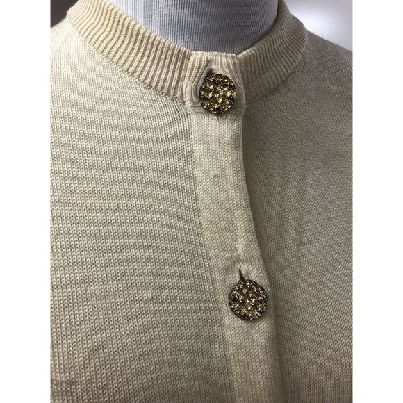 Ballantyne Scotland Cream Cardigan Sweater 40 M/L - Picture 4 of 9